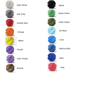 All the filament colors available for Ficking Games products such as 3D Printed Deck Box