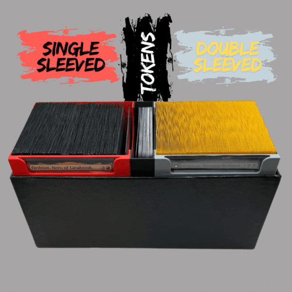 Front view with words to demonstrate which inserts do what for the commander bundle
