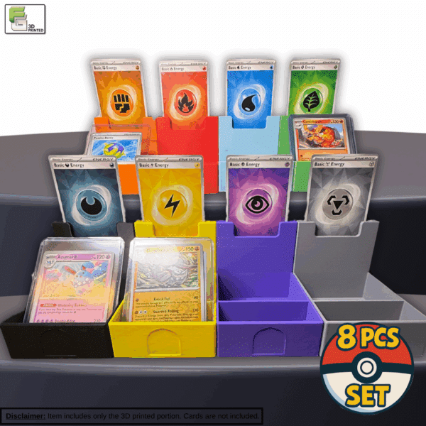 Featured image of all 8 energy break stands in energy colors