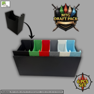 Draft Pack Main Image – Ficking Games MTG draft organizer - Draft pack showcase image with logo and explaination
