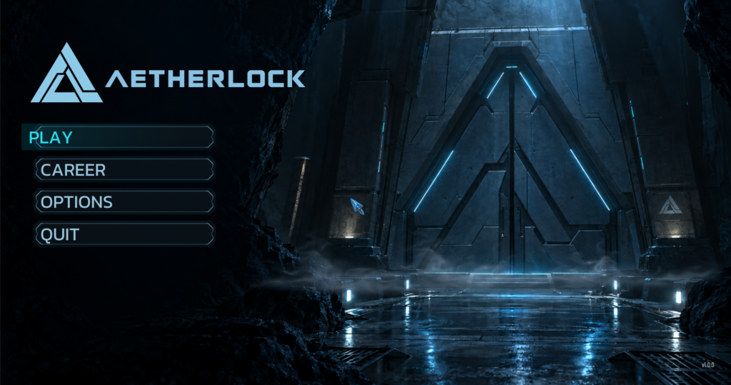 Screenshot from the in-development game Aether Lock.